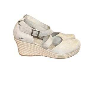 b.o.c. Bree Espadrille Beige Wedge Sandal Women's Size 9M